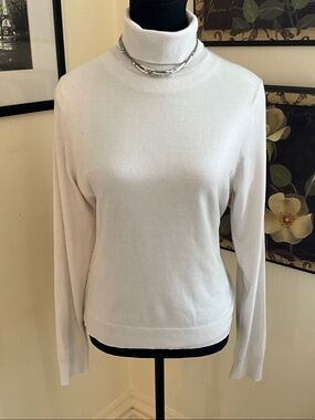 Simons Cream Turtleneck Sweater